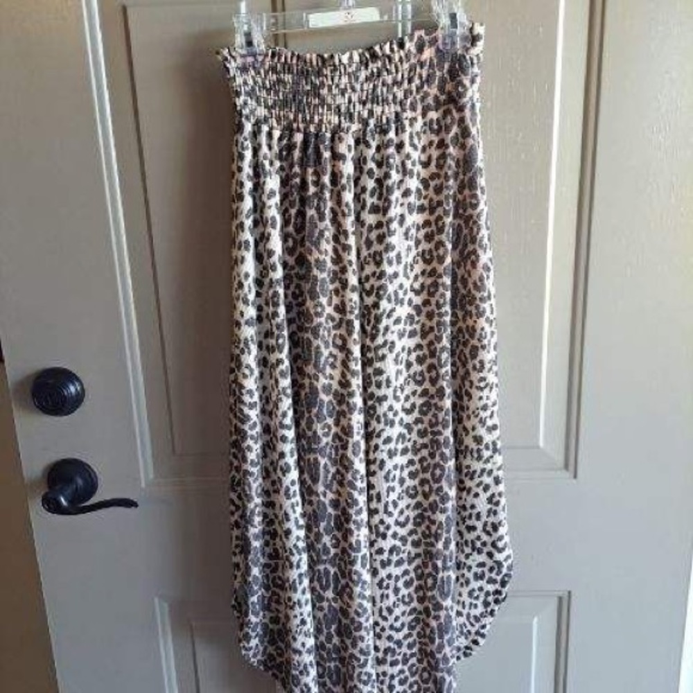 Cheetah print maxi skirt